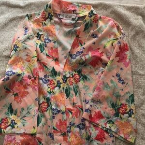 Let Rose Floral Robe